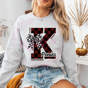 Ponies Checkered Spirit Shirt